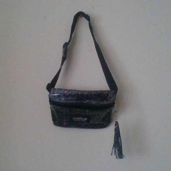 cute black sparkly fannypack - Picture 1 of 1